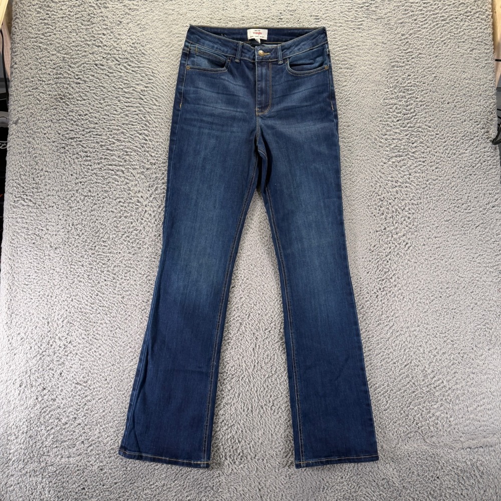 Wrangler Jeans Womens 4 Blue Cotton Denim Bootcut Western Cowgirl Faded Stretch